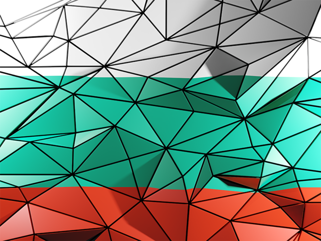 Triangle background. Download flag icon of Bulgaria at PNG format