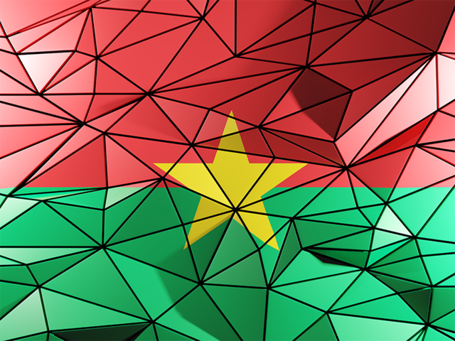 Triangle background. Download flag icon of Burkina Faso at PNG format