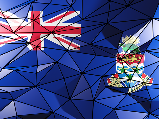 Triangle background. Download flag icon of Cayman Islands at PNG format