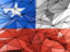 Chile. Triangle background. Download icon.