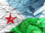 Djibouti. Triangle background. Download icon.