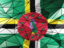 Dominica. Triangle background. Download icon.