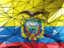 Ecuador. Triangle background. Download icon.