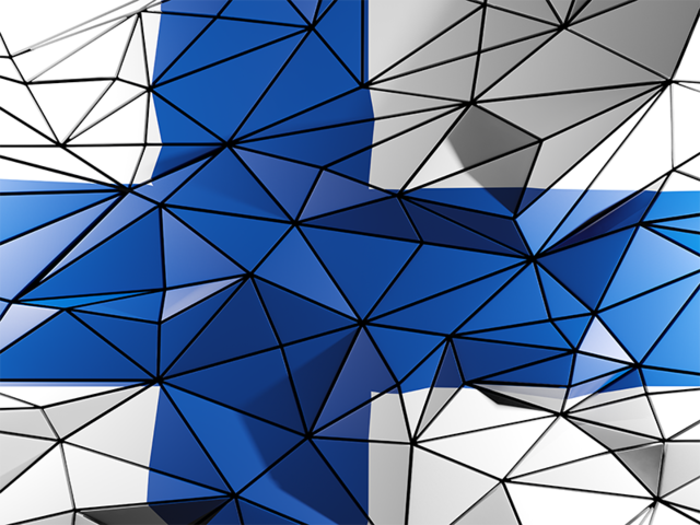 Triangle background. Download flag icon of Finland at PNG format