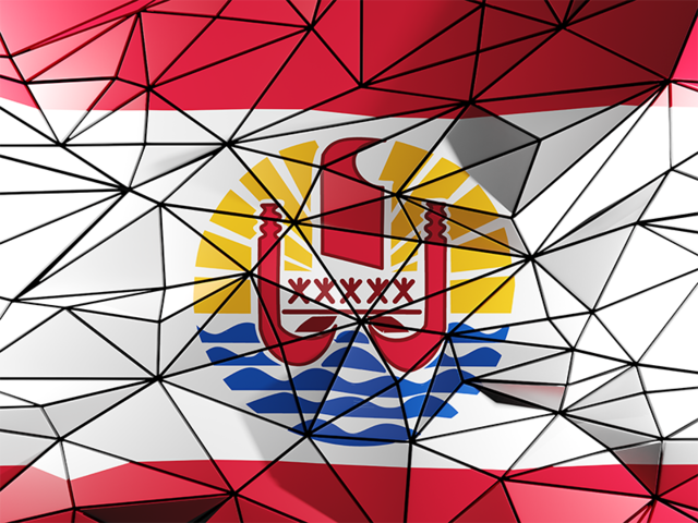 Triangle background. Download flag icon of French Polynesia at PNG format