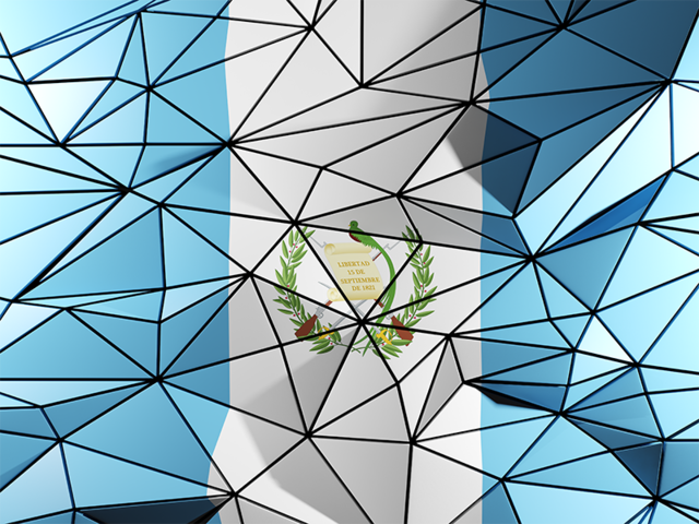 Triangle background. Download flag icon of Guatemala at PNG format