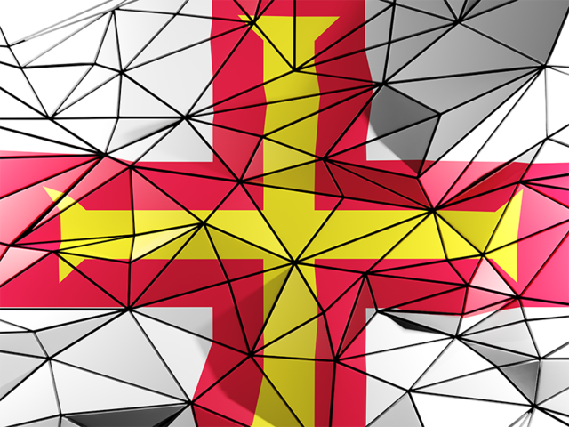 Triangle background. Download flag icon of Guernsey at PNG format