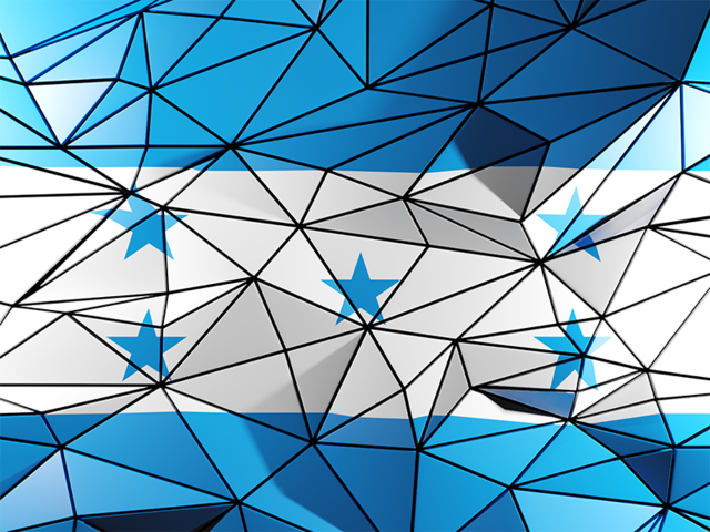 Triangle background. Download flag icon of Honduras at PNG format