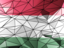 Hungary. Triangle background. Download icon.