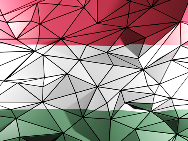 Triangle background. Download flag icon of Hungary at PNG format