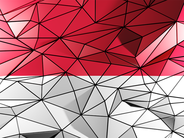 Triangle background. Download flag icon of Indonesia at PNG format