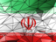 Iran. Triangle background. Download icon.