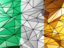 Ireland. Triangle background. Download icon.