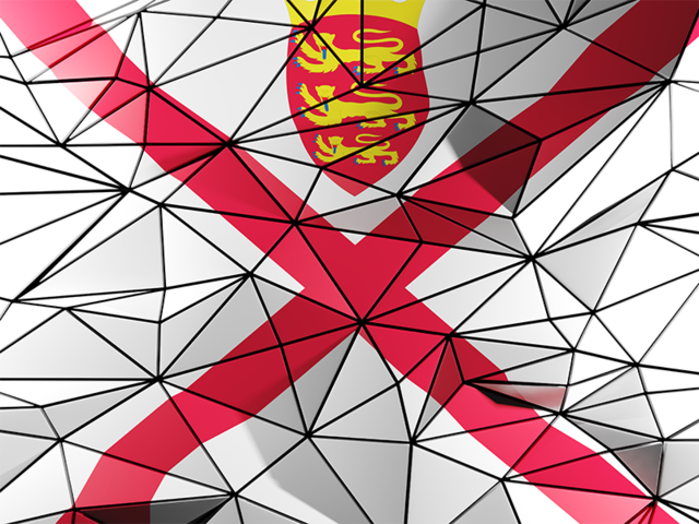 Triangle background. Download flag icon of Jersey at PNG format