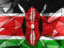 Kenya. Triangle background. Download icon.