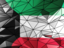 Kuwait. Triangle background. Download icon.