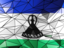 Lesotho. Triangle background. Download icon.