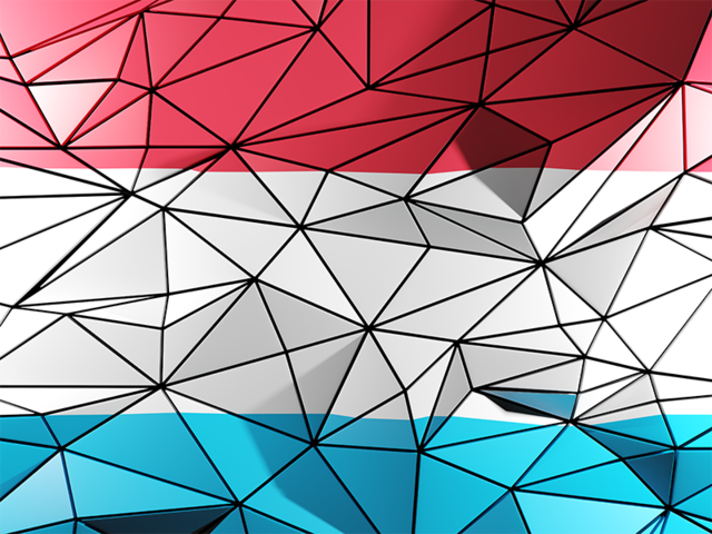 Triangle background. Download flag icon of Luxembourg at PNG format