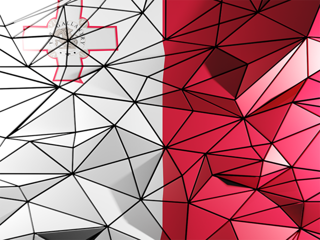 Triangle background. Download flag icon of Malta at PNG format