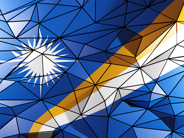 Triangle background. Download flag icon of Marshall Islands at PNG format