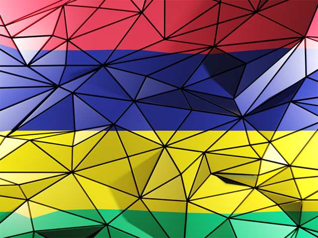 Triangle background. Download flag icon of Mauritius at PNG format
