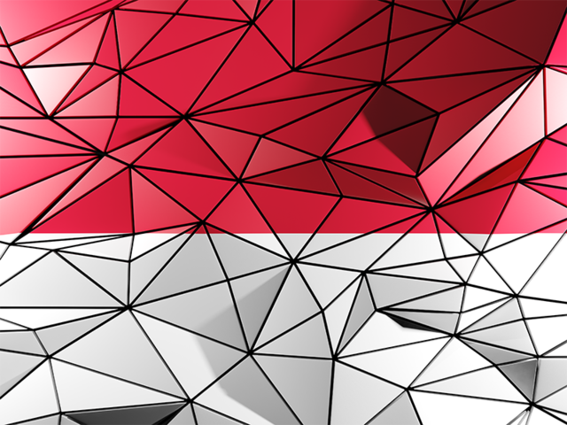 Triangle background. Download flag icon of Monaco at PNG format