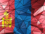 Mongolia. Triangle background. Download icon.