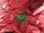 Morocco. Triangle background. Download icon.