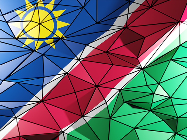 Triangle background. Download flag icon of Namibia at PNG format