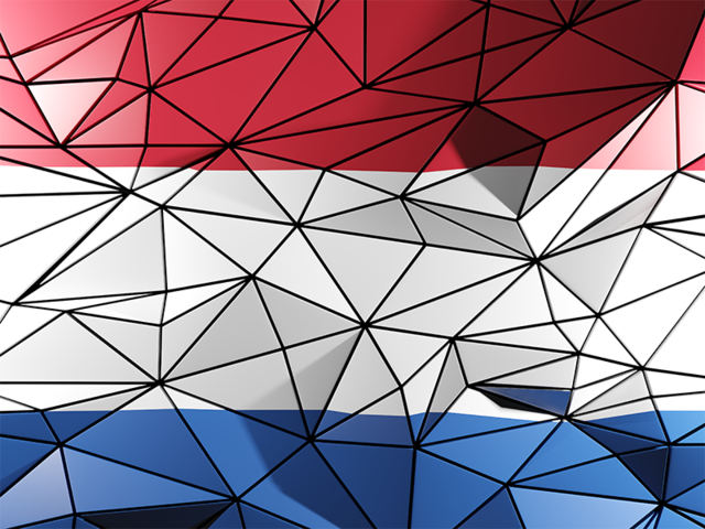 Triangle background. Download flag icon of Netherlands at PNG format