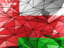 Oman. Triangle background. Download icon.