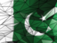 Pakistan. Triangle background. Download icon.