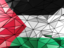 Palestinian territories. Triangle background. Download icon.