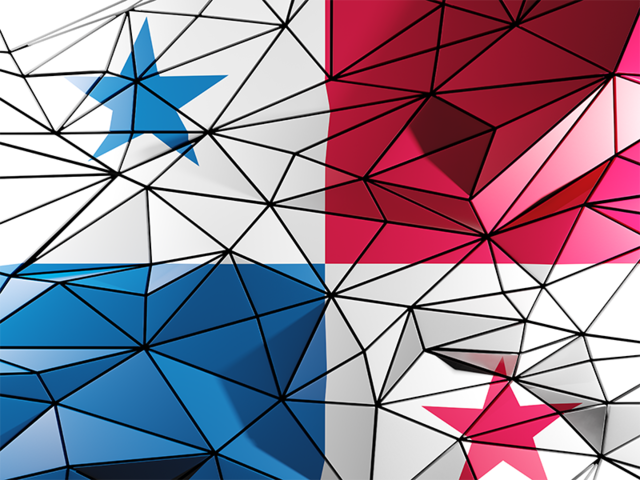 Triangle background. Download flag icon of Panama at PNG format