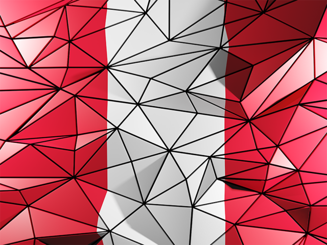 Triangle background. Download flag icon of Peru at PNG format