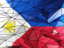 Philippines. Triangle background. Download icon.