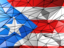Пуэрто-Рико. Бэкграунд из треугольников. Скачать иллюстрацию.