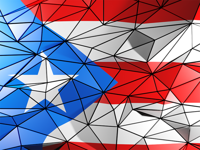 Triangle background. Download flag icon of Puerto Rico at PNG format