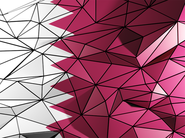 Triangle background. Download flag icon of Qatar at PNG format