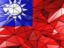 Taiwan. Triangle background. Download icon.