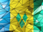 Saint Vincent and the Grenadines. Triangle background. Download icon.