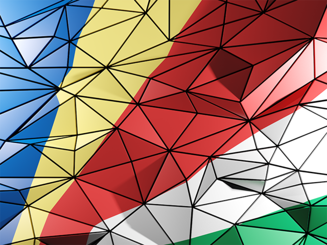 Triangle background. Download flag icon of Seychelles at PNG format