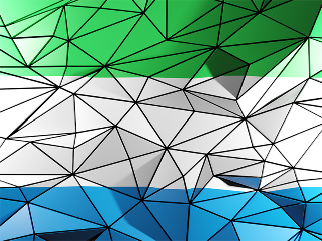 Triangle background. Download flag icon of Sierra Leone at PNG format