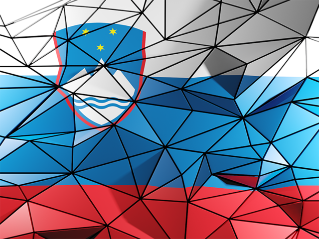 Triangle background. Download flag icon of Slovenia at PNG format
