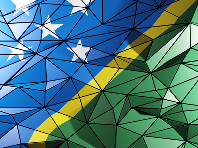 Triangle background. Download flag icon of Solomon Islands at PNG format