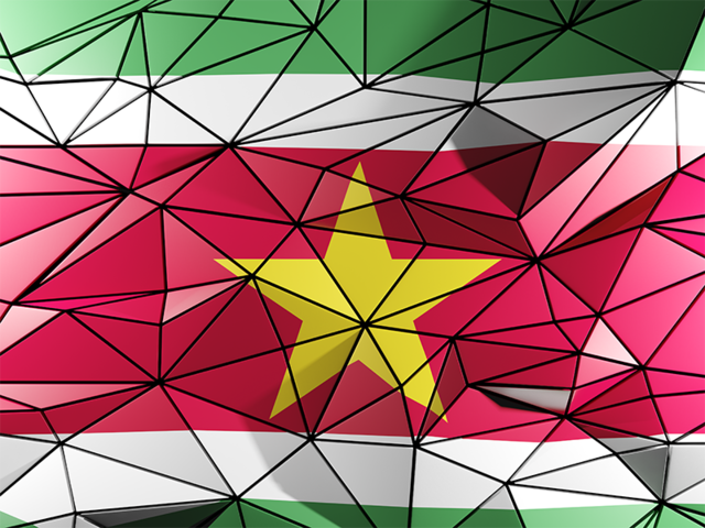 Triangle background. Download flag icon of Suriname at PNG format