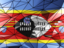 Swaziland. Triangle background. Download icon.