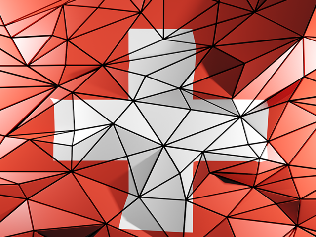 Triangle background. Download flag icon of Switzerland at PNG format