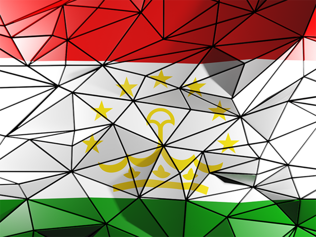 Triangle background. Download flag icon of Tajikistan at PNG format