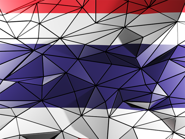 Triangle background. Download flag icon of Thailand at PNG format